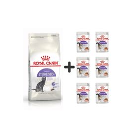 Royal Canin Sterilised 2 kg Kısırlaştırılmış Kedi Maması + 6 Adet Yaş Mama