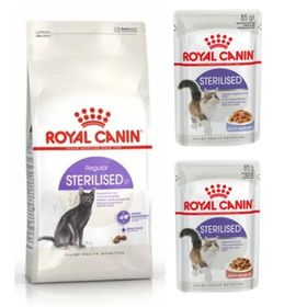 Royal Canin Sterilised 37 Kısır Kedi Kuru Maması 2 kg + 2x85 gr Sterilised Kısır Kedi Yaş Maması