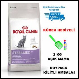 Royal Canin Sterilised 37 Kısırlaştırılmış Kedi Maması 2 kg Açık Mama - Kürek Hediyeli