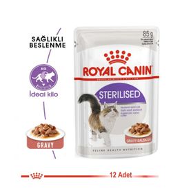Royal Canin Sterilised Gravy Soslu Pouch 12 x 85 gr Kısır Kedi Yaş Maması