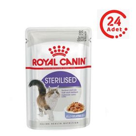 Royal Canin Sterilised Jelly Kısırlaştırılmış 24x85 gr Yaş Kedi Maması
