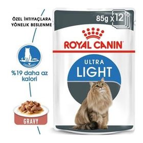 Royal Canin Ultra Light Düşük Kalorili Light 12 adet-85 gr Renkli Kedi Konservesi