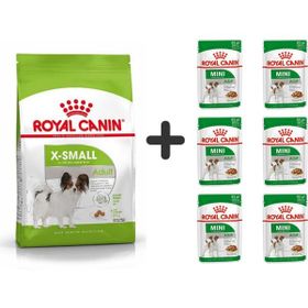 Royal Canin X-Small Puppy Küçük Irk 3 kg Yavru Köpek Maması + 6 Adet Yaş Mama