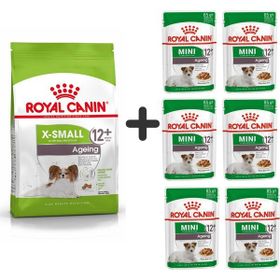 Royal Canin Xsmall Ageing +12 1.5 kg Köpek Maması + 6 Adet Yaş Mama