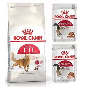 Royal Canin Yetişkin Fit 32 Kedi Maması 2x4 kg + Royal Canin Yaş Kedi Maması