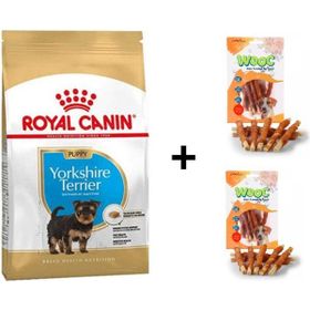 Royal Canin Yorkshire Terrier 1.5 kg Yavru Köpek Maması + 2x80 gr Wooc Ödül