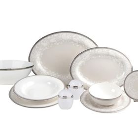 Royal Canterbury Milada Platinum 55 Parça Yemek Takımı