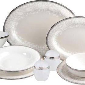 Royal Canterbury Milada Platinum 55 Parça Yemek Takımı