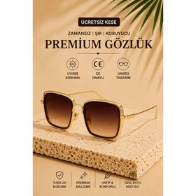 Royal Eyewear EX657 Gold Black Unisex Güneş Gözlüğü