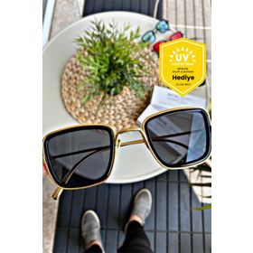 Royal Eyewear EX657 Gold Black Unisex Güneş Gözlüğü