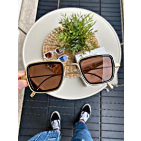 Royal Eyewear EX657 Gold Black Unisex Güneş Gözlüğü