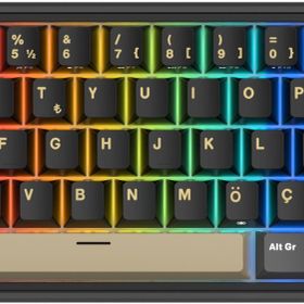 Royal Kludge R65 Phantom RGB Türkçe Kablolu Gaming Klavye