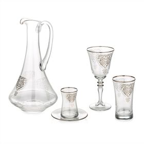 Royal Victoria Tiffany Platin Lüks 49 Parça Bardak Seti