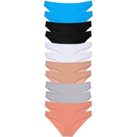 Royaleks 12 Adet Çok Renkli 4 Eko Set Likralı Kadın Slip Külot