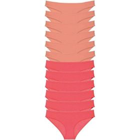 Royaleks 12 Adet Pudra Fuşya Eko Set Likralı Kadın Slip Külot