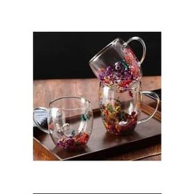 Royaleks 1385 250 ML 1 Adet Büyük Cidarlı Çiçekli Bardak
