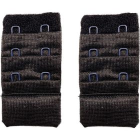 Royaleks 2 Adet 3 Sıra + 2 Kanca Siyah Agraf Sütyen Uzatma Kopçası