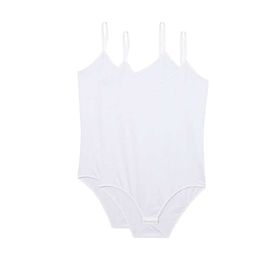 Royaleks 2 Adet Beyaz İp Askılı Kadın Çıtçıtlı Body