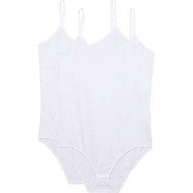 Royaleks 2 Adet Beyaz İp Askılı Kadın Çıtçıtlı Body