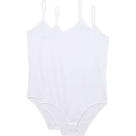 Royaleks 2 Adet Beyaz İp Askılı Kadın Çıtçıtlı Body