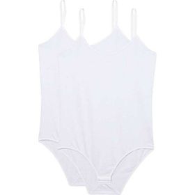 Royaleks 2 Adet Beyaz İp Askılı Kadın Çıtçıtlı Body