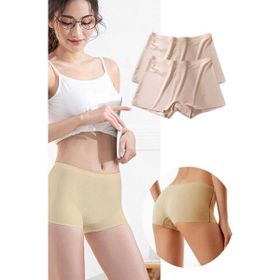 Royaleks 2 Adet Ten Kadın Dikişsiz Görünmez İz Yapmaz Mini Şort Boxer