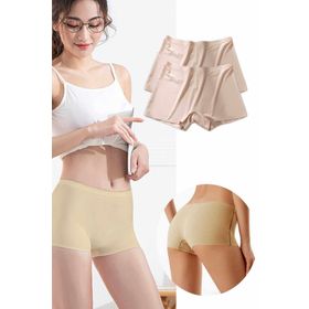 Royaleks 2 Adet Ten Kadın Dikişsiz Görünmez İz Yapmaz Mini Şort Boxer