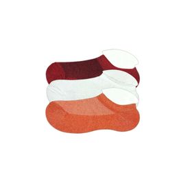 Royaleks 3 Adet Çocuk Sneaker Bordo Beyaz Turuncu Patik Çorap