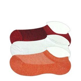Royaleks 3 Adet Çocuk Sneaker Bordo Beyaz Turuncu Patik Çorap