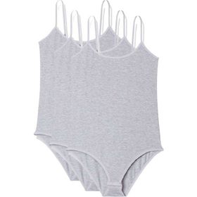 Royaleks 3 Adet İp Askılı Gri Kadın Çıtçıtlı Body