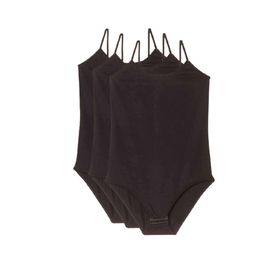 Royaleks 3 Adet İp Askılı Siyah Kadın Çıtçıtlı Body
