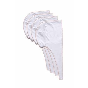 Royaleks 4 Adet Bağcıklı Likralı Beyaz Tesettür Bone