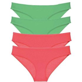 Royaleks 4 Adet Eko Set Likralı Slip Yeşil Fuşya Kadın Külot