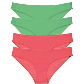 Royaleks 4 Adet Eko Set Likralı Slip Yeşil Fuşya Kadın Külot