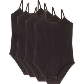 Royaleks 4 Adet İp Askılı Siyah Kadın Çıtçıtlı Body