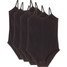 Royaleks 4 Adet İp Askılı Siyah Kadın Çıtçıtlı Body