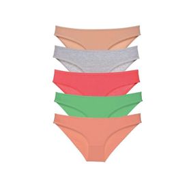 Royaleks 5 Adet Eko Set Likralı Soft Renkler Kadın Slip Külot