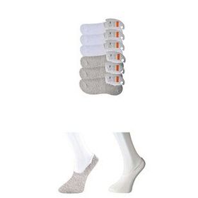 Royaleks 6 Çift Gri ve Beyaz Erkek Babet Çorap