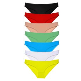 Royaleks 7 Adet Çok Renkli Süper Eko Set Likralı Kadın Slip Külot