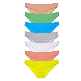 Royaleks 7 Adet Çok Renkli Süper Eko Set Likralı Kadın Slip Külot