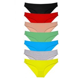Royaleks 7 Adet Çok Renkli Süper Eko Set Likralı Kadın Slip Külot