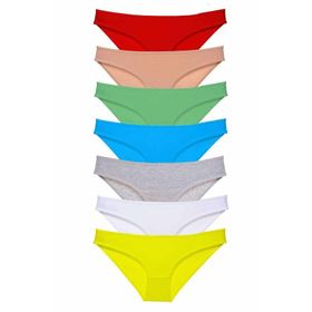 Royaleks 7 Adet Çok Renkli Süper Eko Set Likralı Kadın Slip Külot