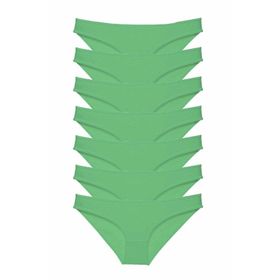 Royaleks 7 Adet Yeşil Süper Eko Set Likralı Kadın Slip Külot