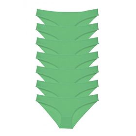 Royaleks 7 Adet Yeşil Süper Eko Set Likralı Kadın Slip Külot