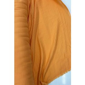 Royaleks 7 RYL-MNF4005 Çok Amaçlı Müslin Pamuklu Müslin Bez Turuncu Bebek Örtü ve Battaniye Kumaşı