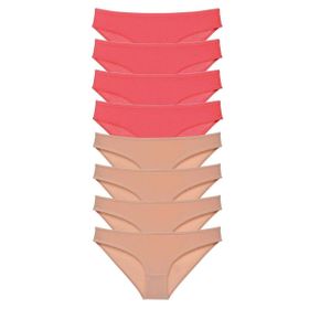 Royaleks 8 Adet Fuşya Ten Süper Eko Set Likralı Kadın Slip Külot