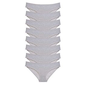 Royaleks 8 Adet Gri Süper Eko Set Likralı Kadın Slip Külot