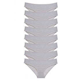 Royaleks 8 Adet Gri Süper Eko Set Likralı Kadın Slip Külot
