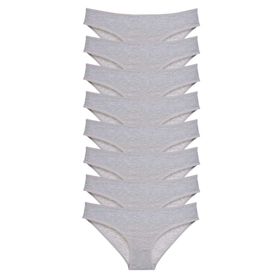 Royaleks 8 Adet Gri Süper Eko Set Likralı Kadın Slip Külot