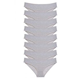 Royaleks 8 Adet Gri Süper Eko Set Likralı Kadın Slip Külot
